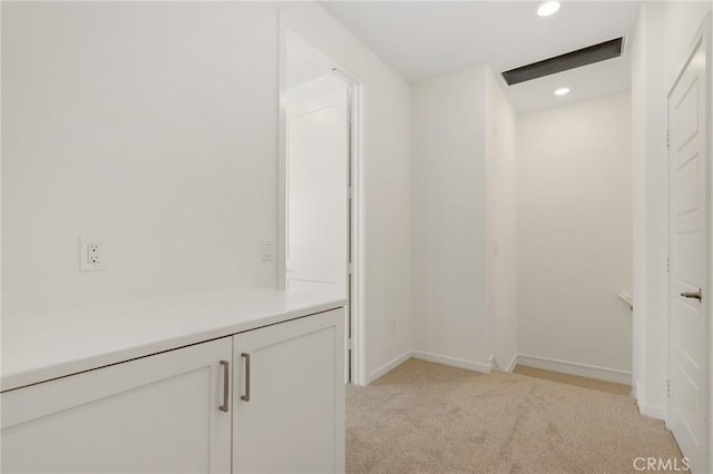 175 Cadence, Irvine, CA 92618 - hall with light colored carpet, recessed lighting, and baseboards