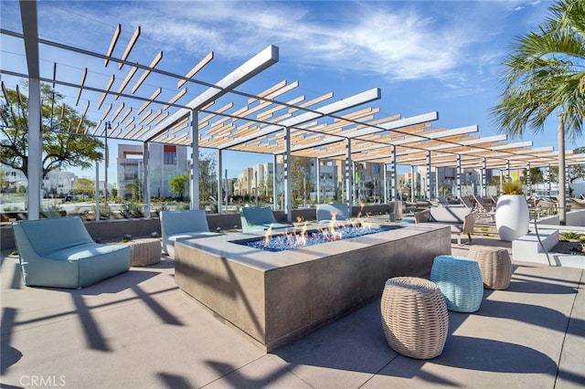175 Cadence, Irvine, CA 92618 - view of patio / terrace featuring an outdoor fire pit