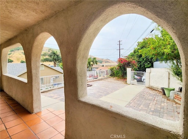 4297 Moonstone Dr, Los Angeles, CA 90032 - view of patio featuring a gate