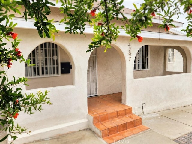 4297 Moonstone Dr, Los Angeles, CA 90032 - property entrance with stucco siding
