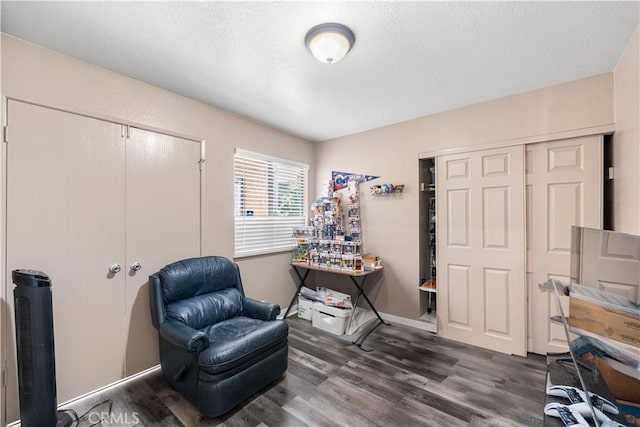 4846 Karling Pl, Palmdale, CA 93552 - sitting room featuring wood finished floors and a textured ceiling
