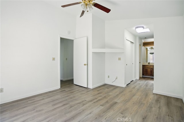 7000 Verdure Way, Elk Grove, CA 95758 - empty room featuring wood finished floors, a ceiling fan, and baseboards