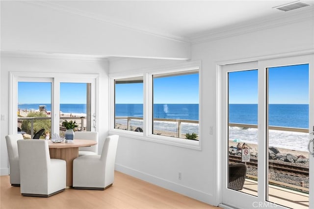 326 Boca Del Canon, San Clemente, CA 92672 - sunroom / solarium featuring a water view