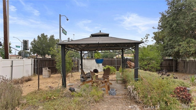 1104 W F St, Ontario, CA 91762 - fenced backyard with a gazebo