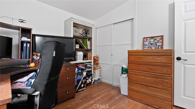 1104 W F St, Ontario, CA 91762 - office space with wood finished floors and lofted ceiling