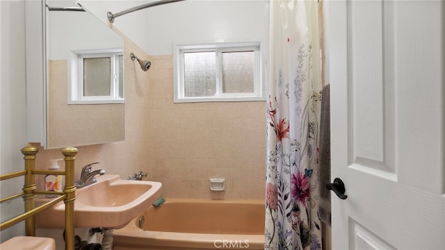 1104 W F St, Ontario, CA 91762 - full bathroom featuring shower / bath combo with shower curtain and toilet