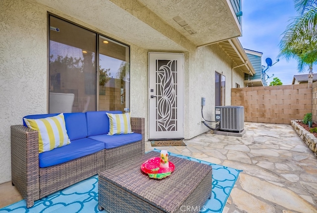 658 S Webster Ave Unit 4, Anaheim, CA 92804 - view of patio featuring central air condition unit and outdoor lounge area