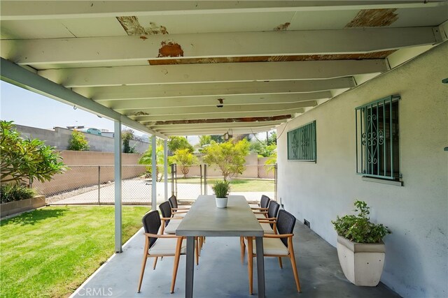 1254 Fieldgate Ave, Hacienda Heights, CA 91745 - view of patio / terrace with outdoor dining area