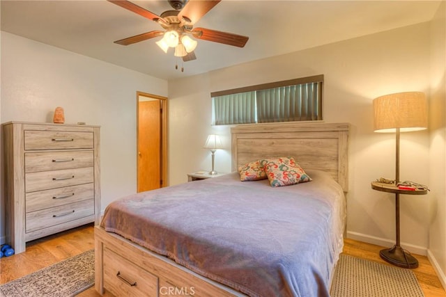233 E Swift St, Orland, CA 95963 - bedroom featuring wood finished floors, baseboards, and a ceiling fan