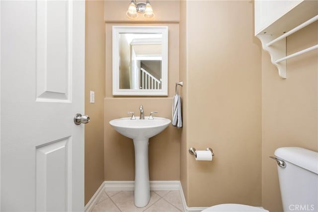 11 Berlamo, Rancho Santa Margarita, CA 92688 - bathroom with toilet, tile patterned floors, and baseboards