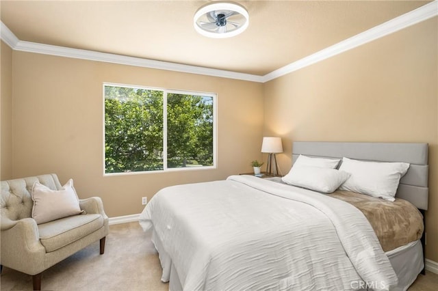 11 Berlamo, Rancho Santa Margarita, CA 92688 - bedroom with baseboards, crown molding, and light colored carpet