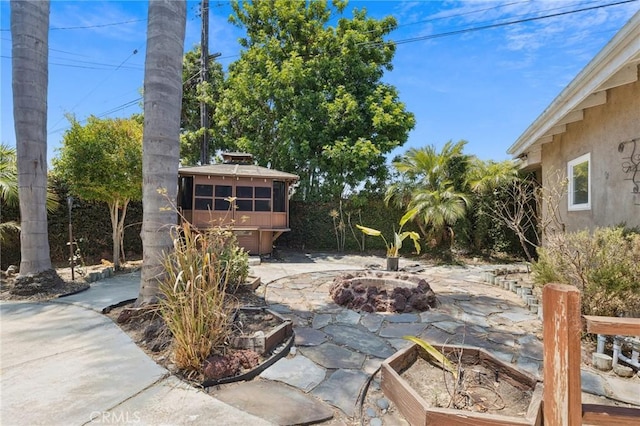 20005 Anza Ave, Torrance, CA 90503 - view of patio / terrace featuring a fire pit