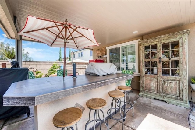 25687 Red Hawk Rd, Corona, CA 92883 - view of patio / terrace with exterior kitchen
