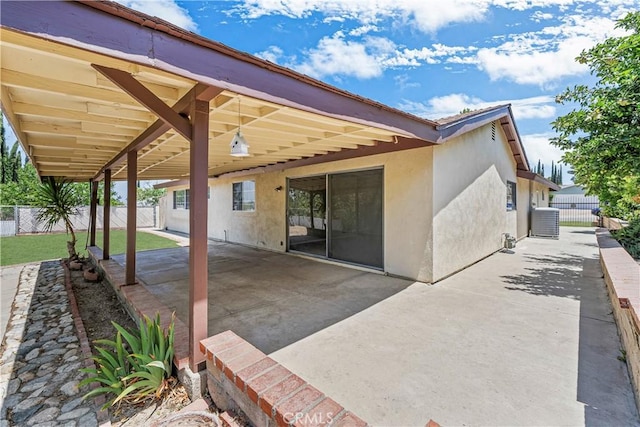 26111 Abdale St, Newhall, CA 91321 - view of patio / terrace with central air condition unit