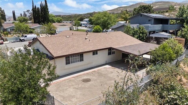26111 Abdale St, Newhall, CA 91321 - aerial perspective of suburban area featuring a mountain backdrop