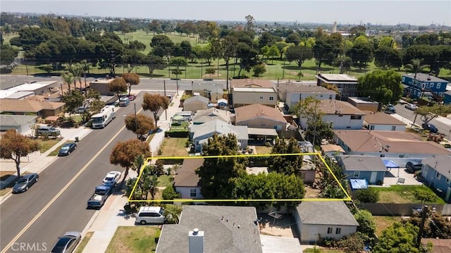 4024 W 166th St, Lawndale, CA 90260 - aerial view of residential area with property boundaries highlighted