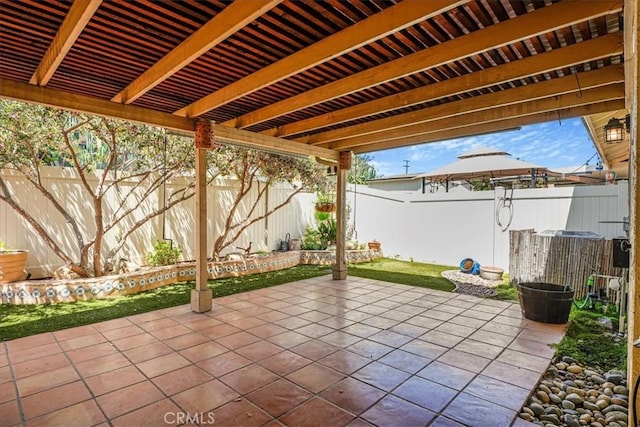 1256 Bostonia St Unit B, El Cajon, CA 92021 - fenced backyard with a patio area