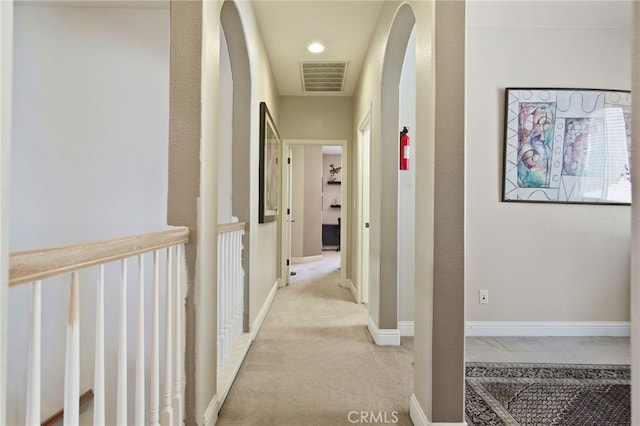 2983 Orchid Ln, Turlock, CA 95382 - hallway with light carpet and baseboards
