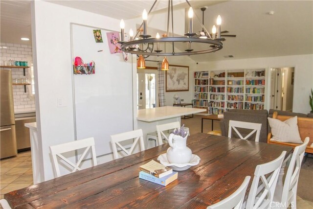 33708 Bronco Ln, Squaw Valley, CA 93675 - dining room featuring a chandelier