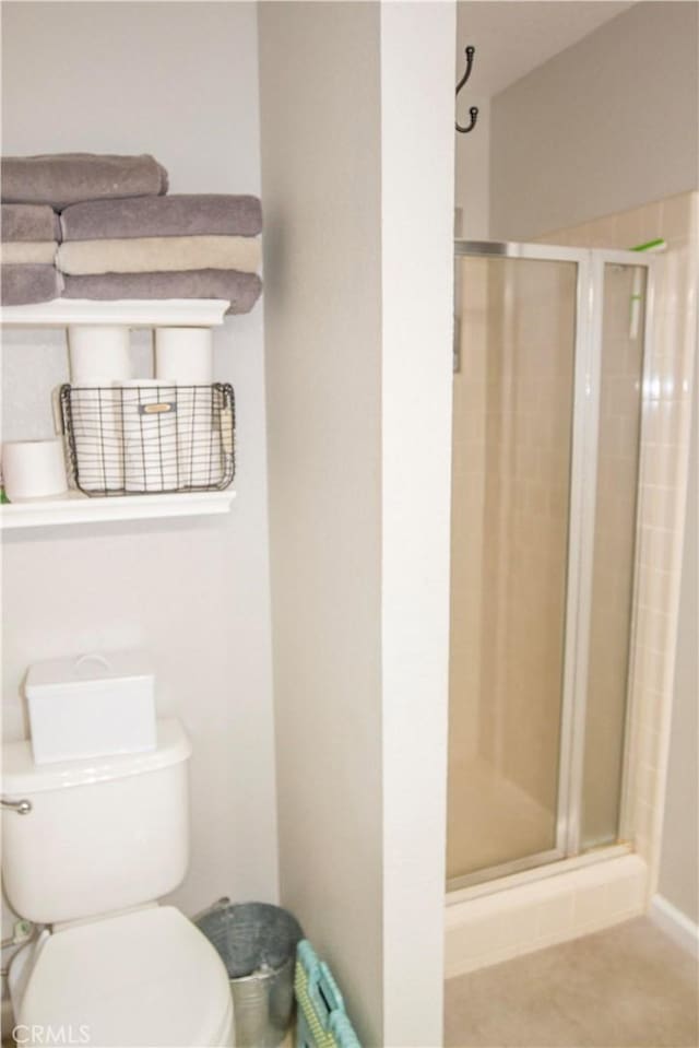 33708 Bronco Ln, Squaw Valley, CA 93675 - bathroom with a stall shower and toilet