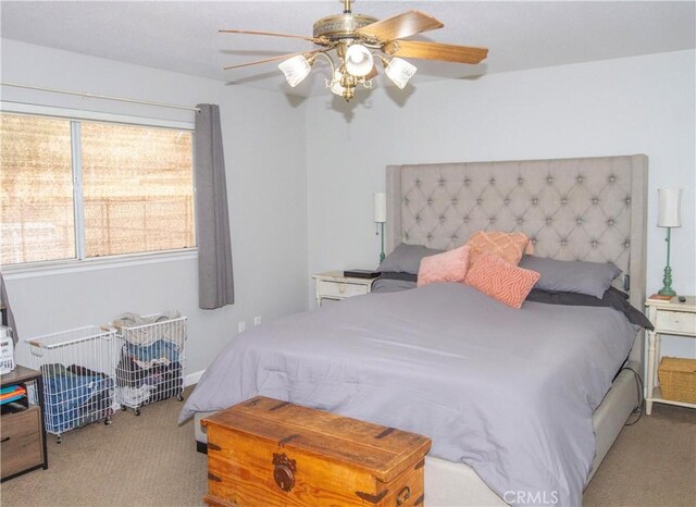 33708 Bronco Ln, Squaw Valley, CA 93675 - carpeted bedroom with a ceiling fan