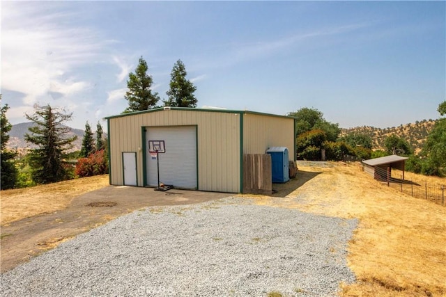 33708 Bronco Ln, Squaw Valley, CA 93675 - view of outdoor structure featuring a mountain view