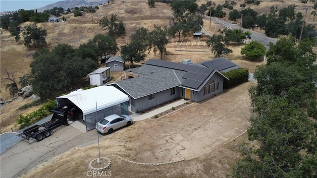 33708 Bronco Ln, Squaw Valley, CA 93675 - aerial view of property and surrounding area featuring a mountain backdrop