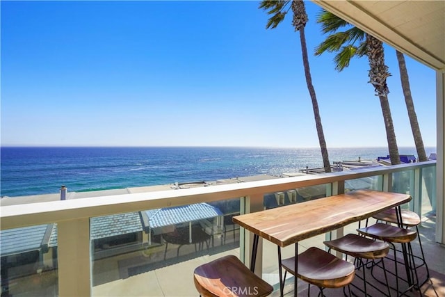 11938 Whitewater Ln, Malibu, CA 90265 - balcony featuring a water view