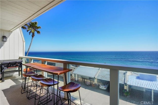 11938 Whitewater Ln, Malibu, CA 90265 - balcony featuring a water view