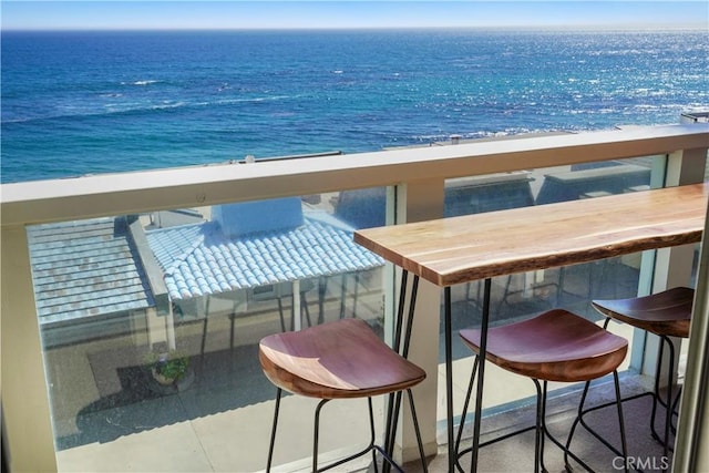 11938 Whitewater Ln, Malibu, CA 90265 - balcony featuring a water view