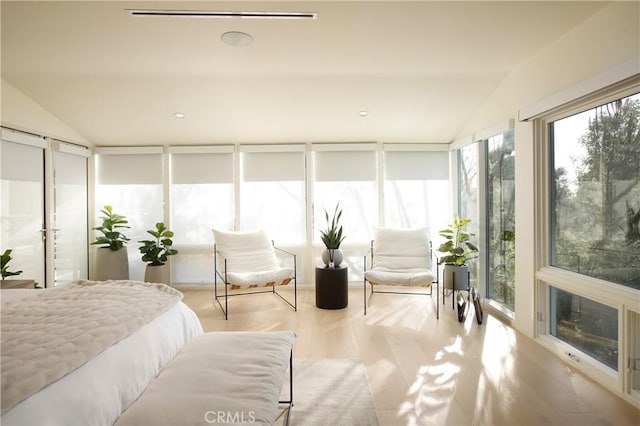 3863 Sherwood Pl, Sherman Oaks, CA 91423 - bedroom featuring lofted ceiling and wood finished floors