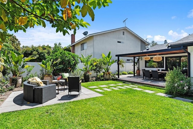 17630 Mapes Ave, Cerritos, CA 90703 - view of yard featuring an outdoor hangout area and a patio area