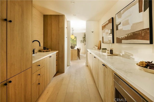 4522 Calhoun Ave, Sherman Oaks, CA 91423 - bathroom with vanity and hardwood / wood-style flooring