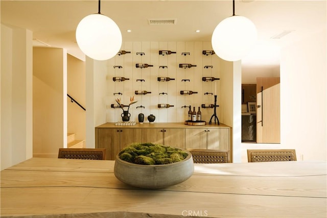 4522 Calhoun Ave, Sherman Oaks, CA 91423 - wine area with recessed lighting
