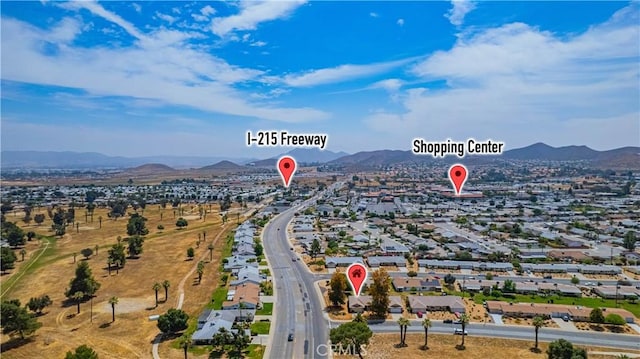 28030 Northwood Dr, Menifee, CA 92586 - aerial view of residential area featuring mountains