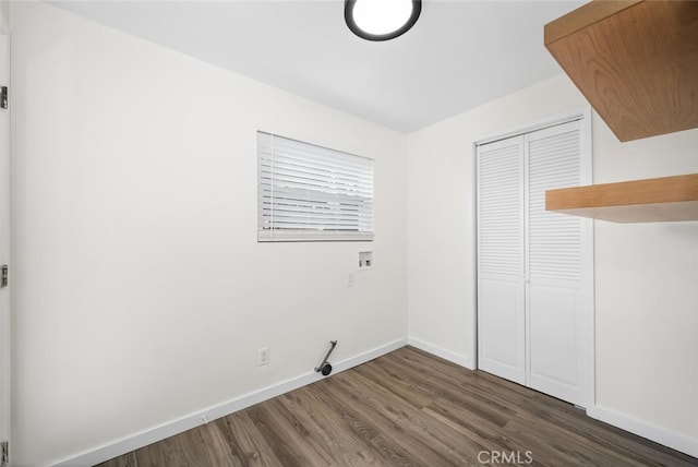 6082 Bannock Rd, Westminster, CA 92683 - unfurnished bedroom featuring wood finished floors, baseboards, and a closet