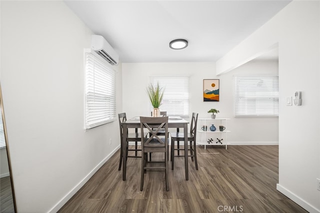 6082 Bannock Rd, Westminster, CA 92683 - dining area with a wall mounted AC, baseboards, and plenty of natural light
