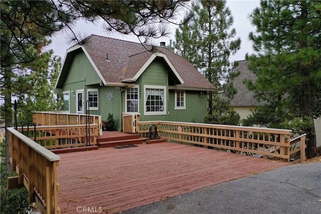 1285 Yukon Dr, Lake Arrowhead, CA 92352 - view of wooden terrace