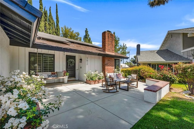 7612 Vicky Ave, West Hills, CA 91304 - view of patio with an outdoor hangout area