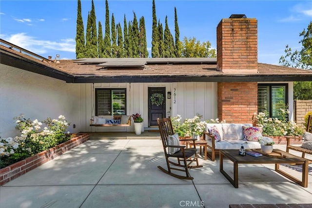 7612 Vicky Ave, West Hills, CA 91304 - view of patio / terrace with outdoor lounge area