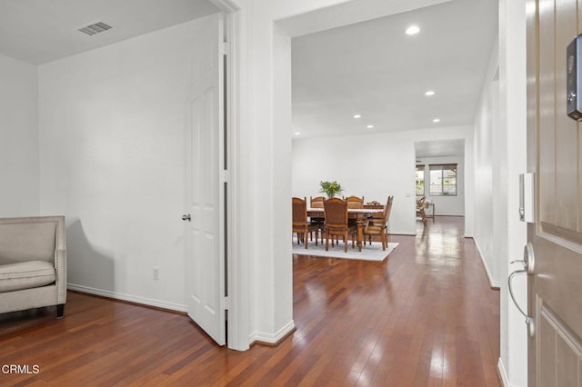 3806 Golden Pond Dr, Camarillo, CA 93012 - foyer featuring dark wood-type flooring, recessed lighting, and baseboards