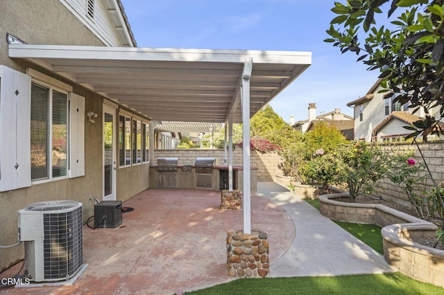 3806 Golden Pond Dr, Camarillo, CA 93012 - fenced backyard with central AC unit and a patio
