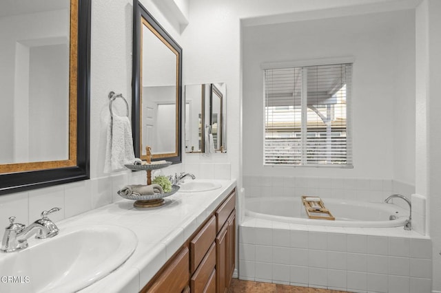 3806 Golden Pond Dr, Camarillo, CA 93012 - full bathroom with a garden tub and double vanity