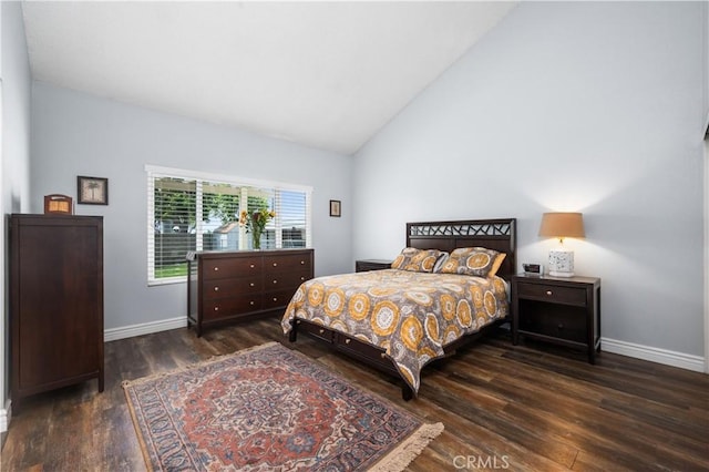 454 E Merrimac St, Upland, CA 91784 - bedroom featuring wood finished floors, lofted ceiling, and baseboards