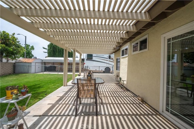 454 E Merrimac St, Upland, CA 91784 - view of patio / terrace featuring a pergola