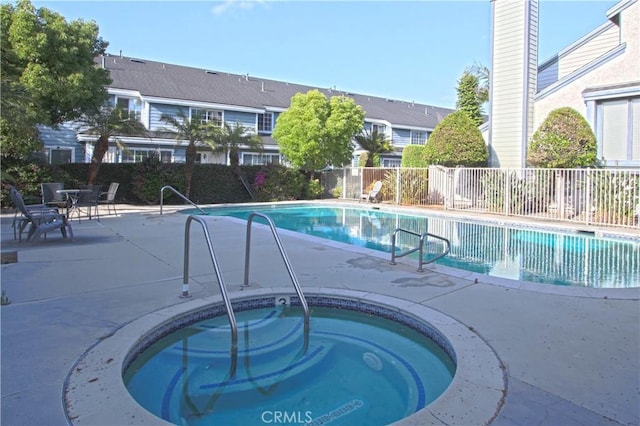 9009 Buckles St, Downey, CA 90241 - community pool with a patio area and a hot tub