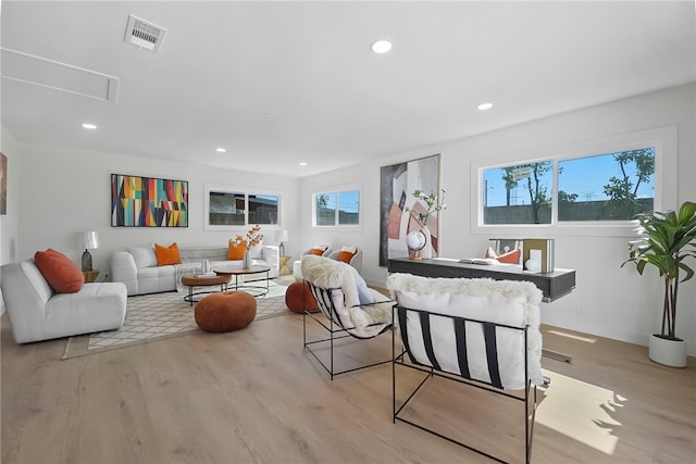 623 S Homerest Ave, Azusa, CA 91702 - living room featuring wood finished floors, recessed lighting, and baseboards