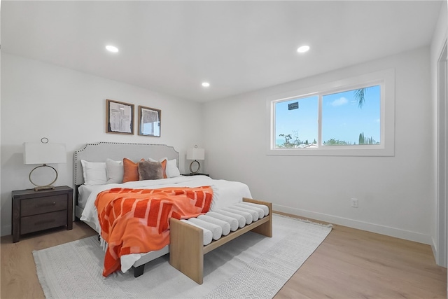 623 S Homerest Ave, Azusa, CA 91702 - bedroom featuring light wood finished floors, baseboards, and recessed lighting