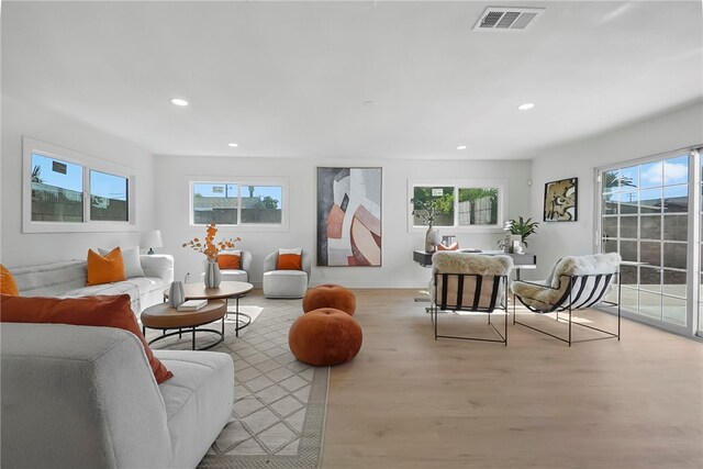 623 S Homerest Ave, Azusa, CA 91702 - living area with recessed lighting, light wood-style flooring, and healthy amount of natural light