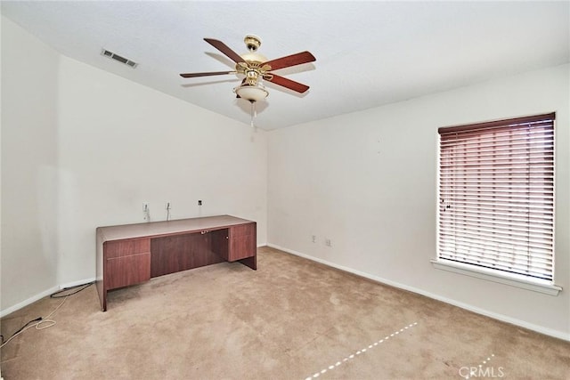 9920 Sage St, Oak Hills, CA 92344 - unfurnished room with light carpet, baseboards, and ceiling fan